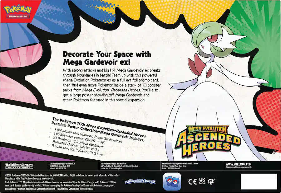 Pokémon - Pokemon ME2.5 Ascended Heroes Premium Poster Collection - Mega Gardevoir